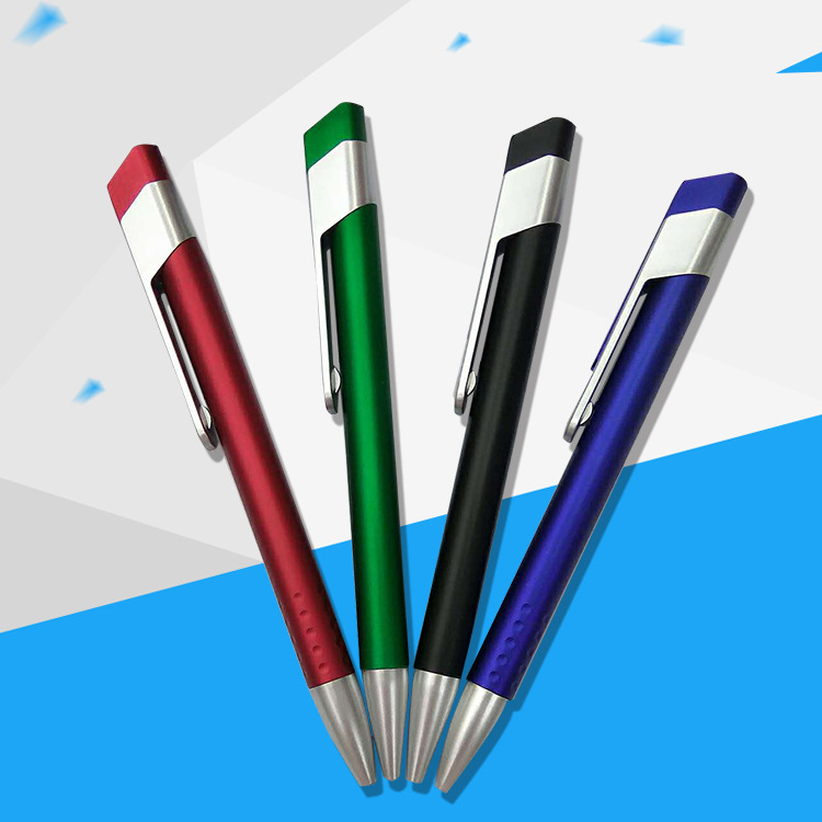 Factory Direct Fashion Anti-Slip Grip Push-Button Ballpoint Pens Complete Range of Sizes, Multiple C